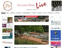 Tablet Screenshot of chaddsfordlive.com